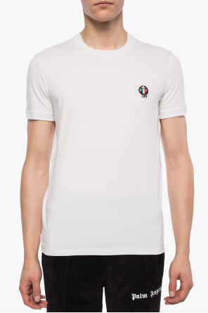 N21 Visor Dolce Vita Ανοιχτό Κράνος Προσώπου Logo-embroidered T-shirt