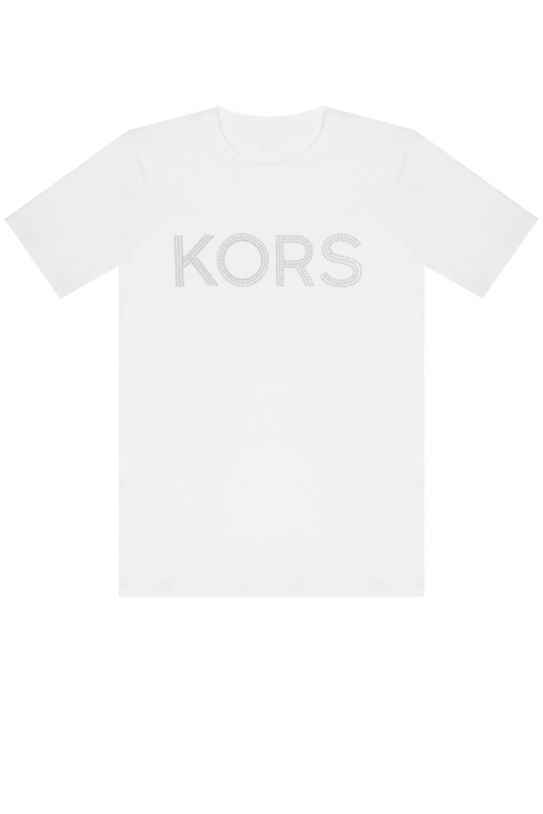 t shirt gris en coton Logo T-shirt