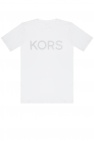 t shirt gris en coton Logo T-shirt