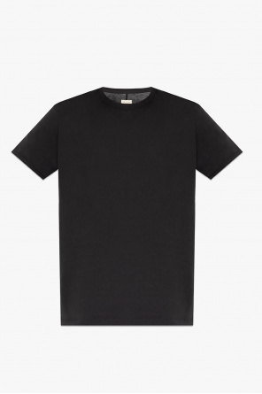 Monochrome 100% cotton logo T-shirt from featuring a crew neck