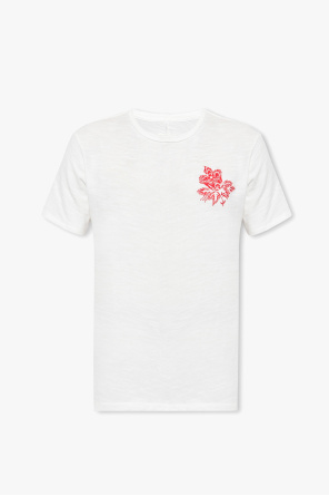 T-shirt z wyszytym motywem kwiatowym od Rag & Bone 