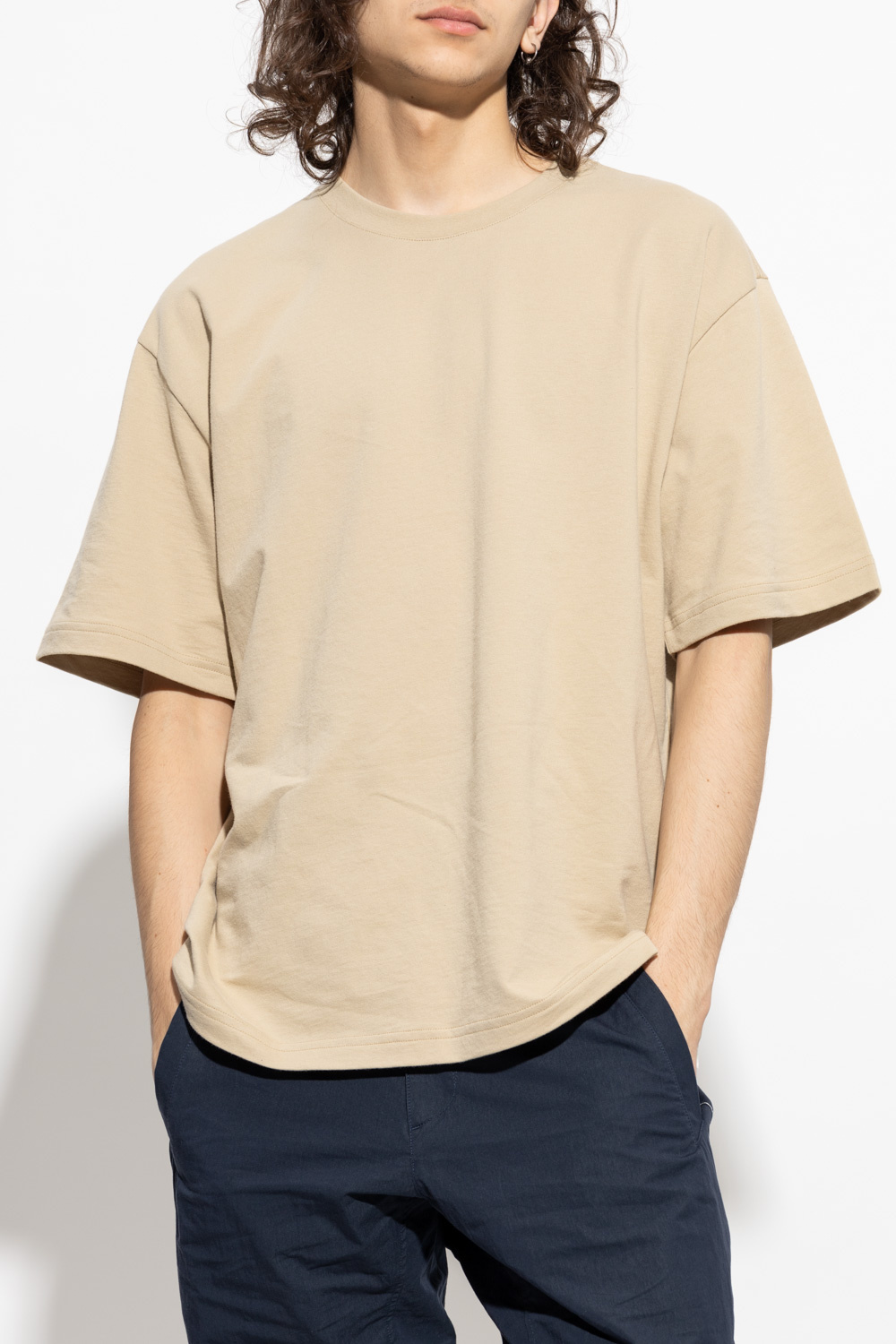 aop utility zip front shirt  ‘Leroy’ cotton T-shirt