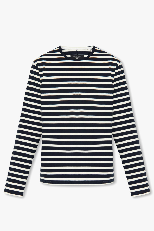 Essentials Cut 3 Stripes Sweatshirt Met Volledige Rits  T-shirt z długimi rękawami ‘Breton’
