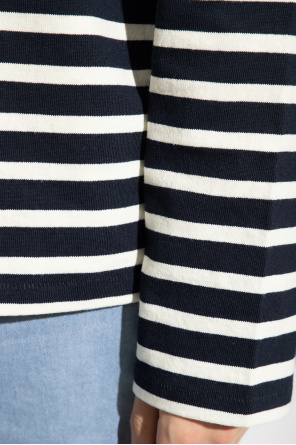 Essentials Cut 3 Stripes Sweatshirt Met Volledige Rits  T-shirt z długimi rękawami ‘Breton’