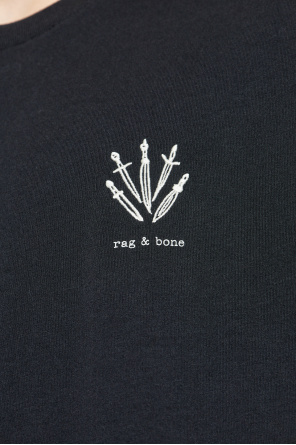 Rag & Bone  Baumwoll-T-Shirt mit Logo