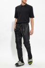 Rag & Bone BLACK Ribbed polo shirt
