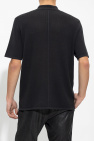 Rag & Bone BLACK Ribbed polo shirt