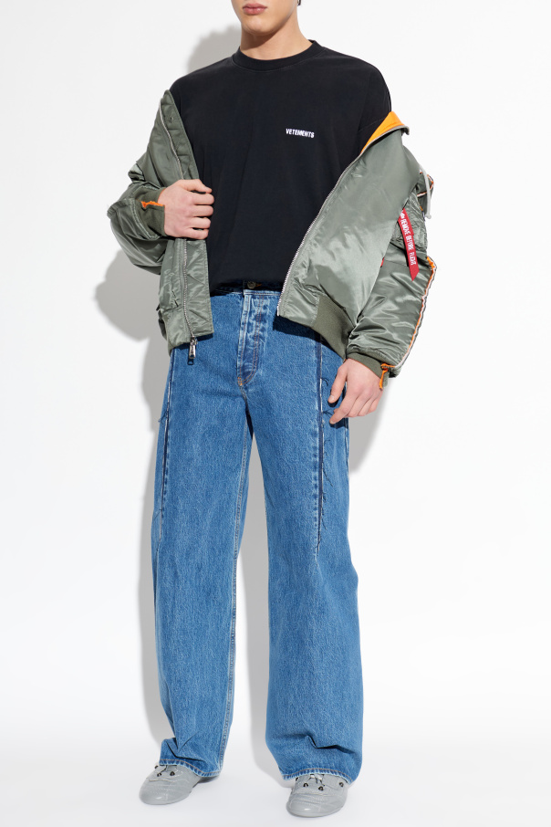 VETEMENTS T-shirt com logótipo bordado