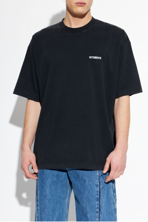 VETEMENTS T-shirt com logótipo bordado