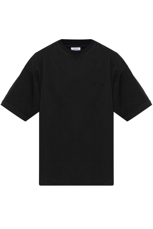 T-shirt with embroidered logo od VETEMENTS