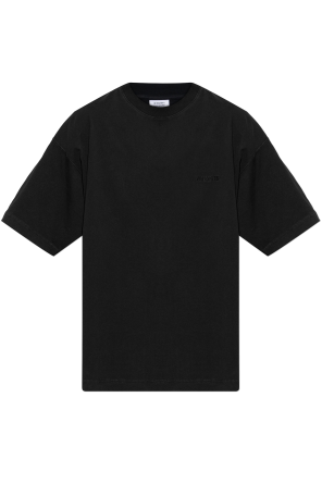 T-shirt with embroidered logo