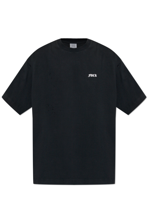 T-shirt with printed logo od VETEMENTS