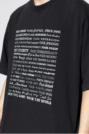 VETEMENTS T-shirt z nadrukiem