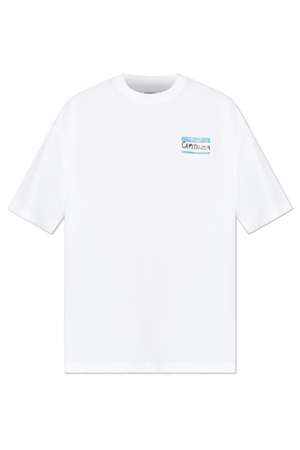 T-shirt with print od VETEMENTS