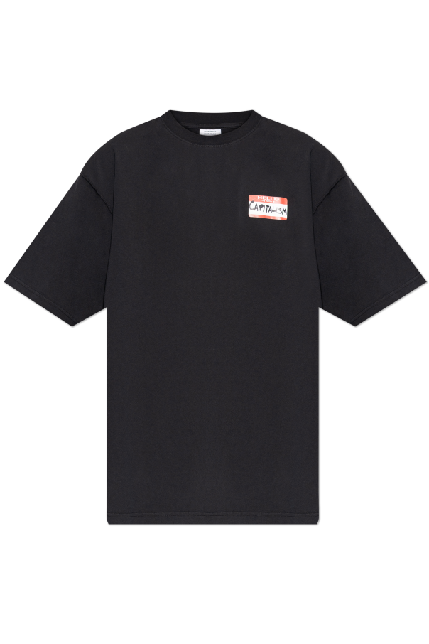 T-shirt with print od VETEMENTS