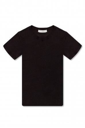 Slim Fit Short Sleeve Palm Print Shirt black