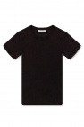 stretch-cotton logo embellished t-shirt