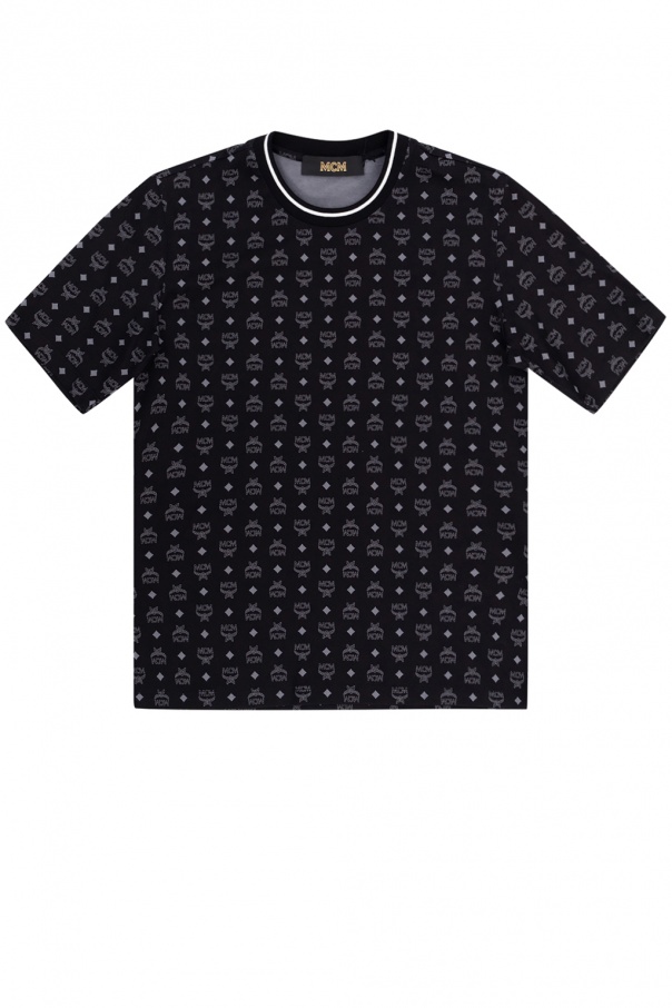 Black Logo T-shirt MCM - Vitkac France