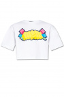 MCM Cropped T-shirt with logo