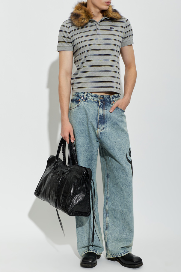 VETEMENTS Polo s odopínateľným golierom