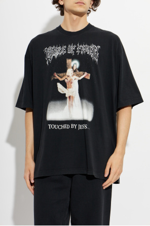 VETEMENTS Tričko s farebnou potlačou
