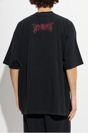 VETEMENTS Tričko s farebnou potlačou