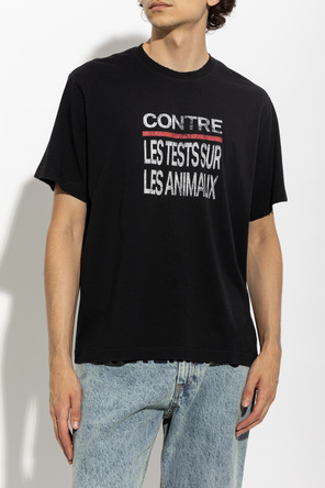 VETEMENTS Tričko s efektom `vintage`