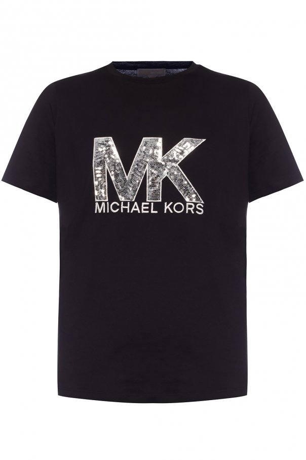 black mk shirt