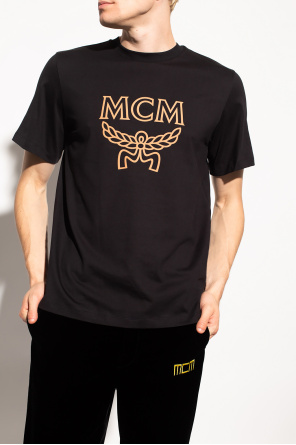 MCM T-shirt z nadrukowanym logo