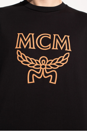 MCM T-shirt z nadrukowanym logo