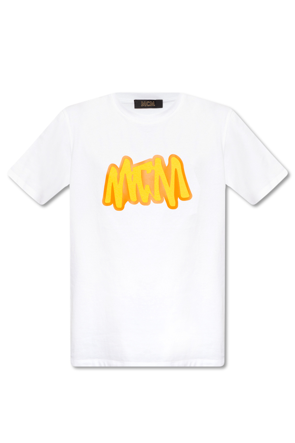 White T-shirt with logo MCM - Vitkac GB