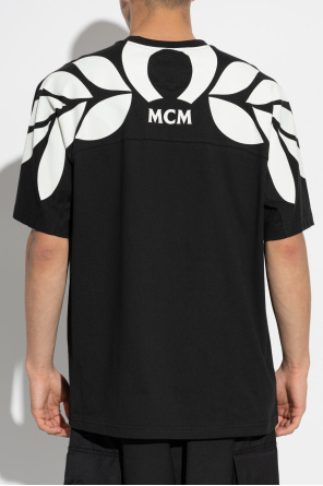 MCM T-shirt z nadrukowanym logo