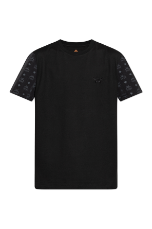 T-Shirt aus Materialmix