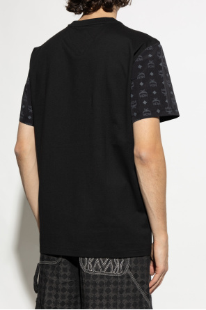 MCM T-shirt made of combined fabrics