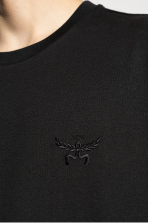 MCM T-shirt made of combined fabrics