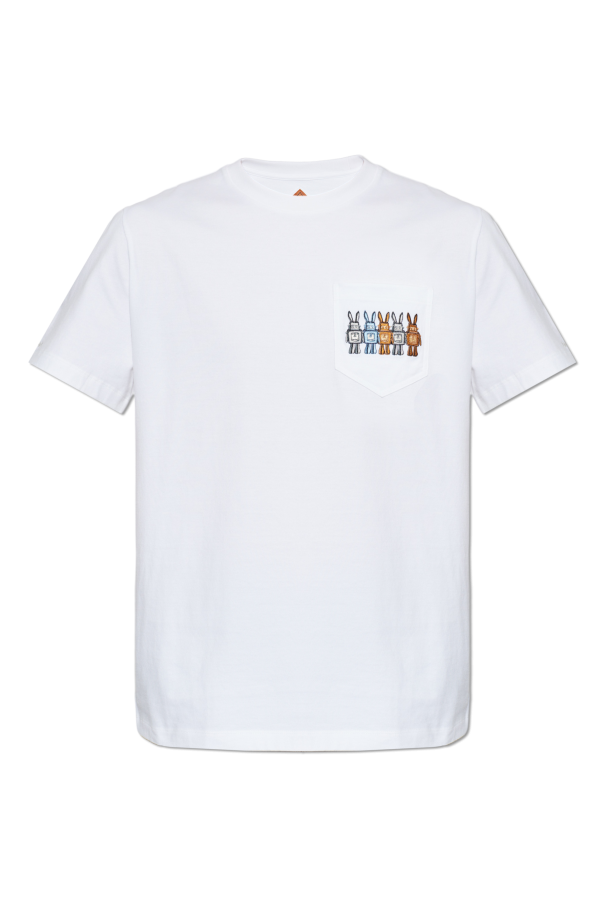 Cotton T-shirt with pocket od MCM