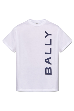 heart-print cropped T-shirt Weiß od Bally