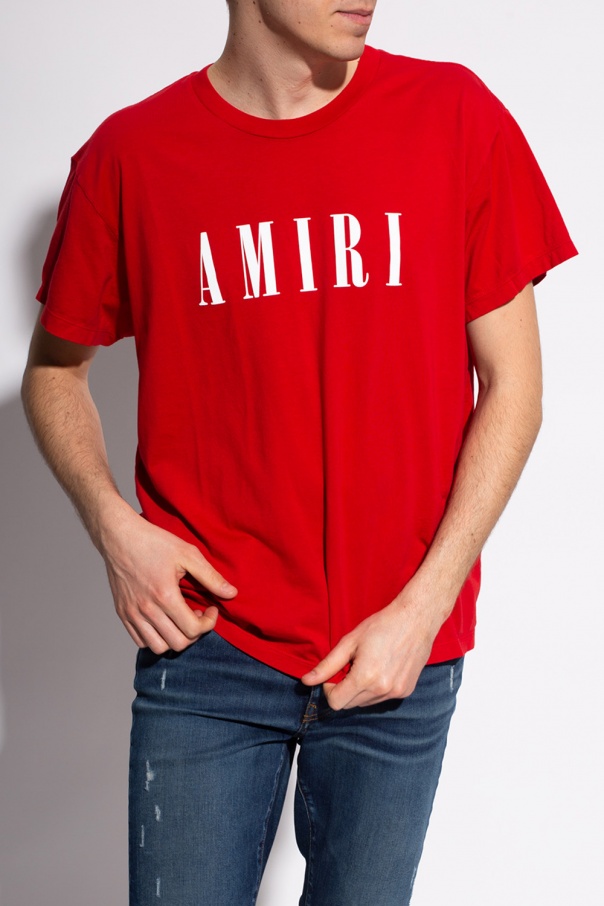 Red T-shirt with logo Amiri - Vitkac Italy