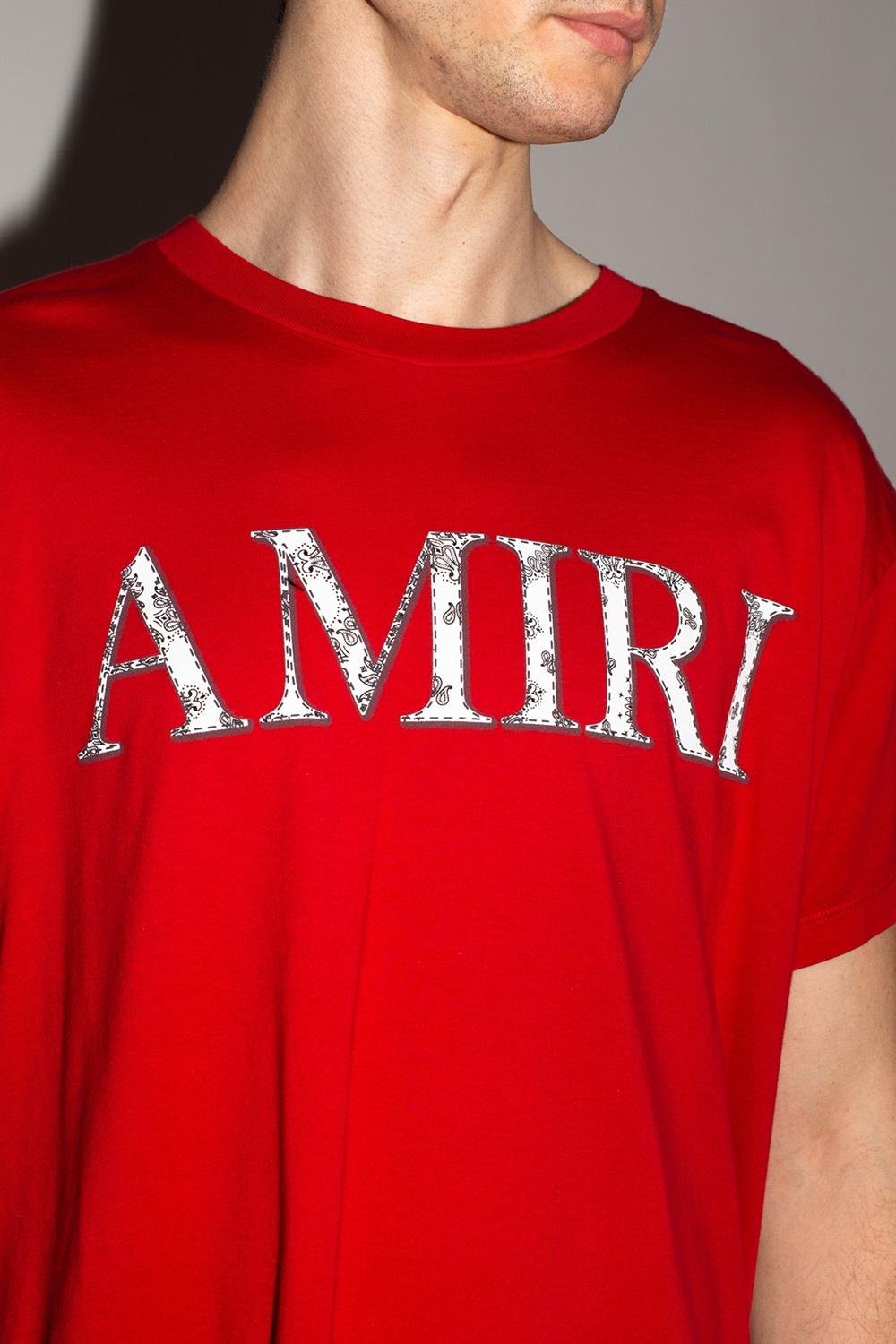 Red T-shirt with logo Amiri - Vitkac TW