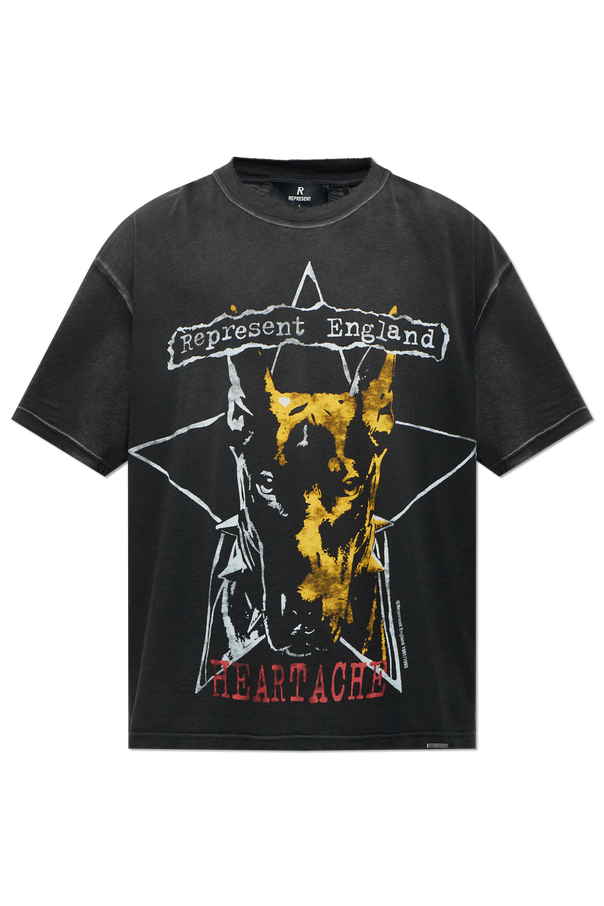 T-shirt with colorful print od Represent
