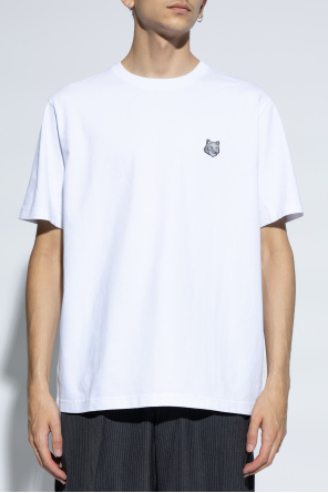 Maison Kitsuné T-shirt z naszywką