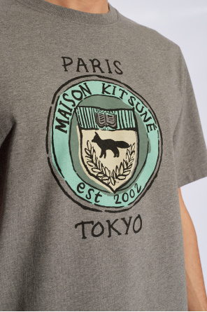 Maison Kitsuné T-shirt z logo