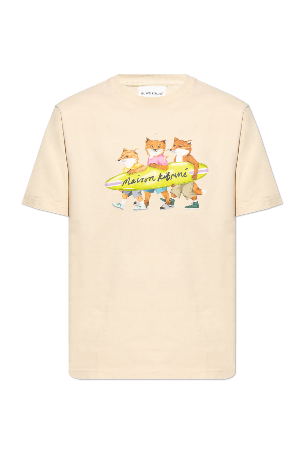 Maison Kitsuné T-shirt z nadrukiem