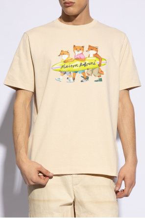Maison Kitsuné T-shirt z nadrukiem