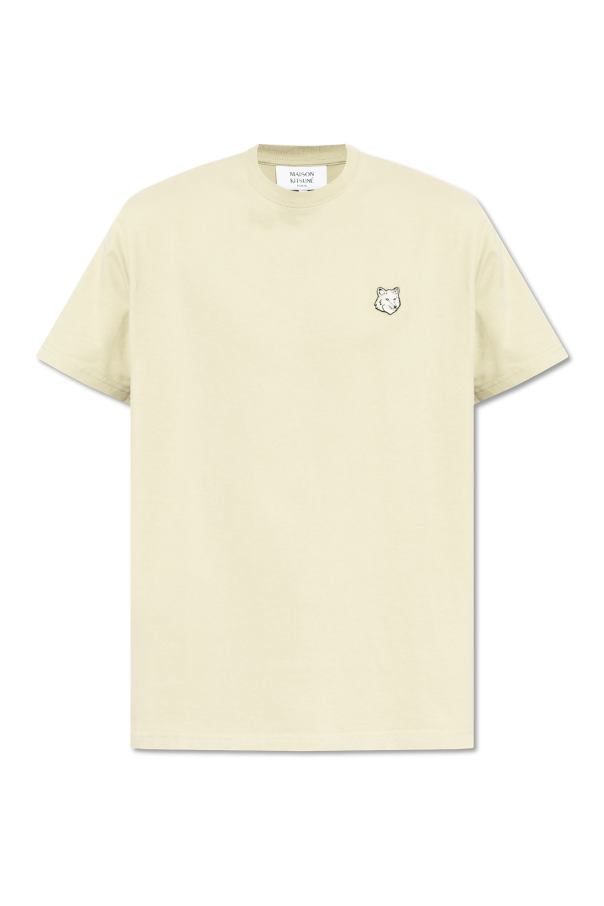 Maison Kitsuné T-shirt z naszywką z logo