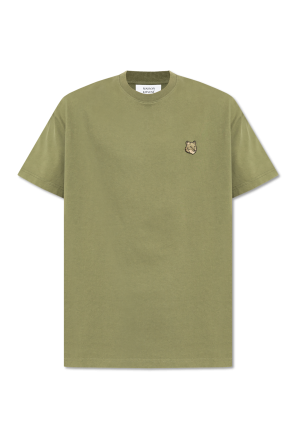 T-shirt z naszywką z logo od Maison Kitsuné