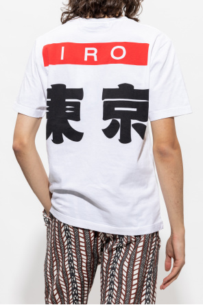 Iro ‘Eric’ T-shirt Blau with logo