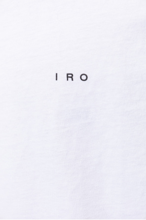 Iro ‘Eric’ T-shirt Blau with logo
