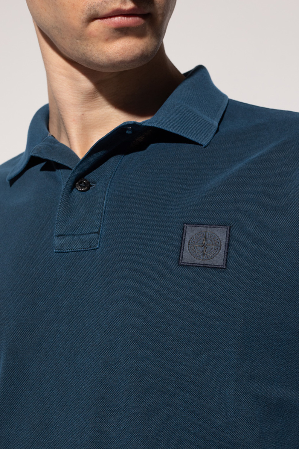 fejre Kyst fotografering Navy blue Polo shirt with logo Stone Island - Vitkac Sweden