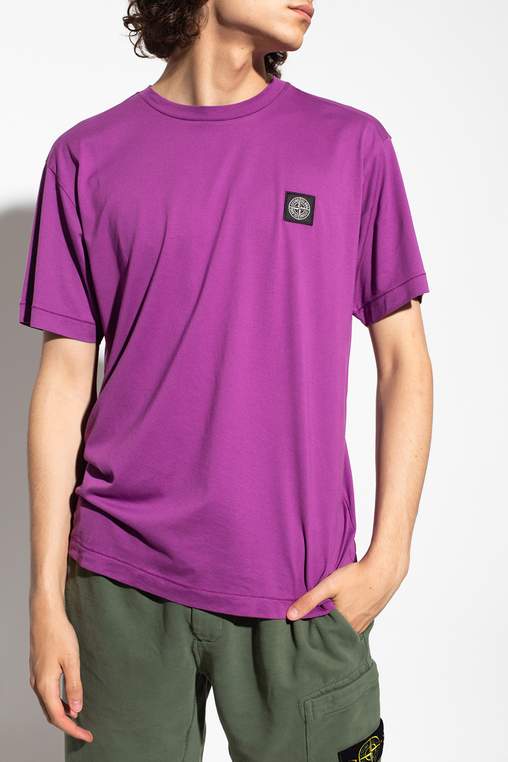 Stone Island Logo-patched T-shirt